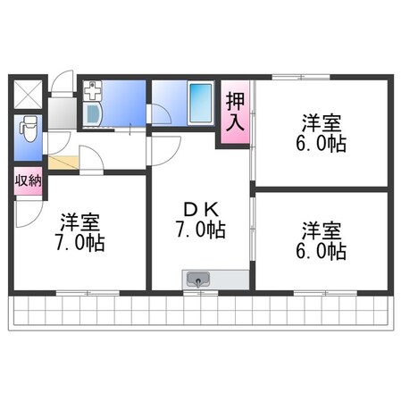 プレステージアスカの物件間取画像